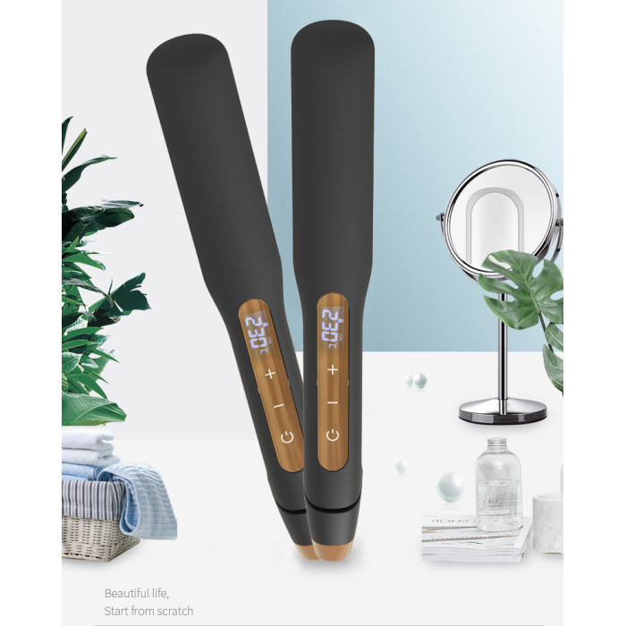 LCD screen splint negative ion multifunctional curling straightener 009