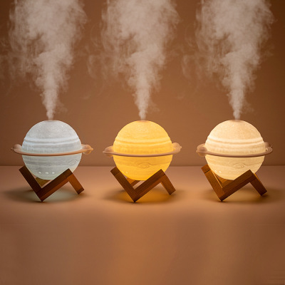 Earth Jupiter Solid Wood Frame Humidifier for Home Office 042