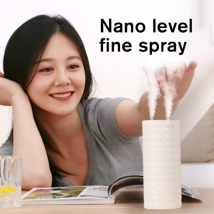 Rechargeable Dual Spray Humidifier Desktop Mute Portable 049